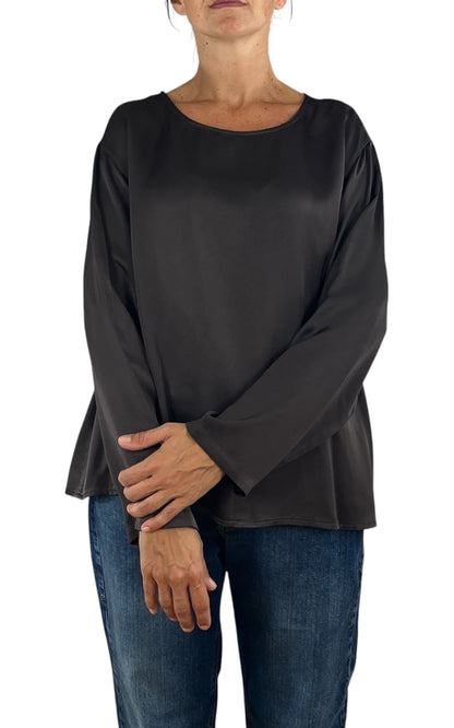 Off-On - Blusa girocollo - Moro