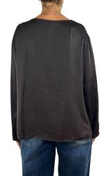Off-On - Blusa girocollo - Moro