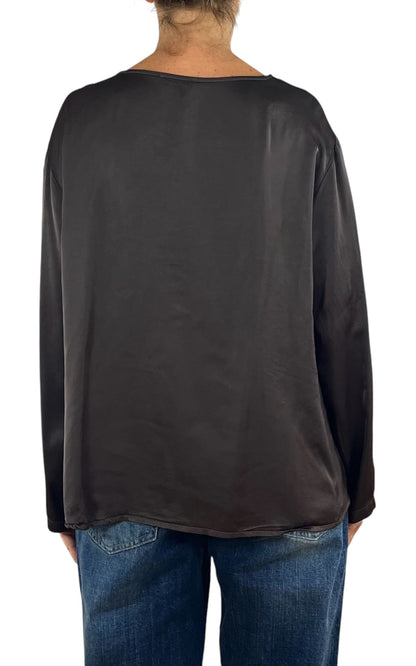 Off-On - Blusa girocollo - Moro