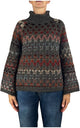 Flaminia G. - Maglia intarsi multicolor - Tortora