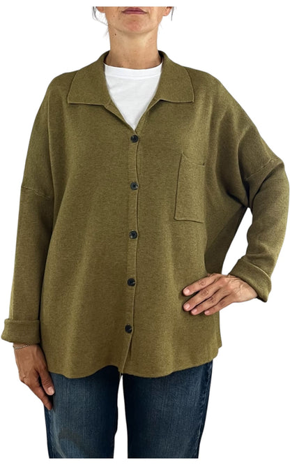 Initial - Giacca camicia over - Olio
