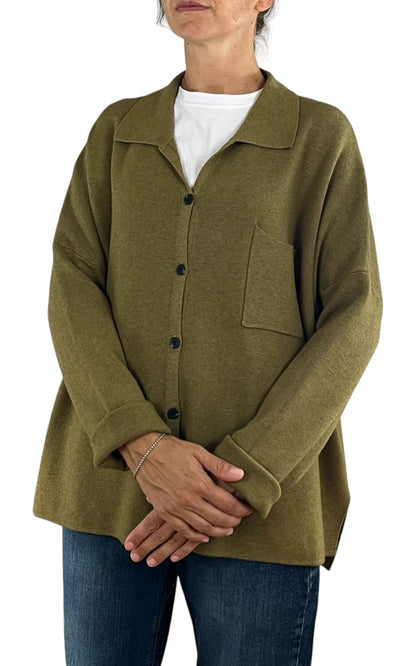 Initial - Giacca camicia over - Olio