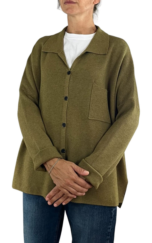 Initial - Giacca camicia over - Olio