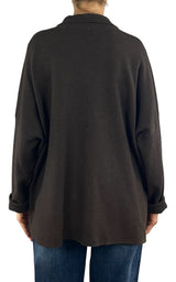 Initial - Giacca camicia over - Moro