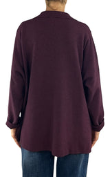 Initial - Giacca camicia over - Vino