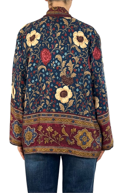 Wu'Side - Giacca Kimono - Blu/Vino