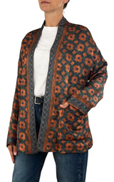 Wu'Side - Kimono corto con tasche - Arancio
