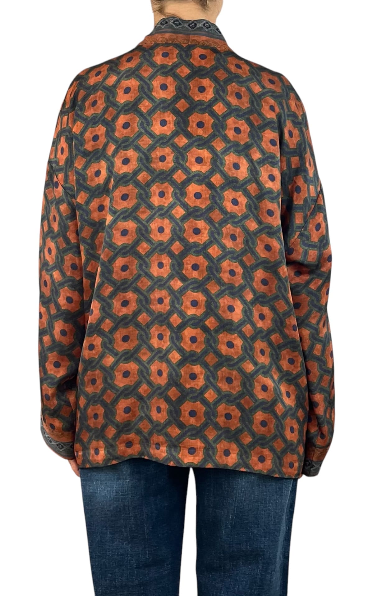 Wu'Side - Kimono corto con tasche - Arancio