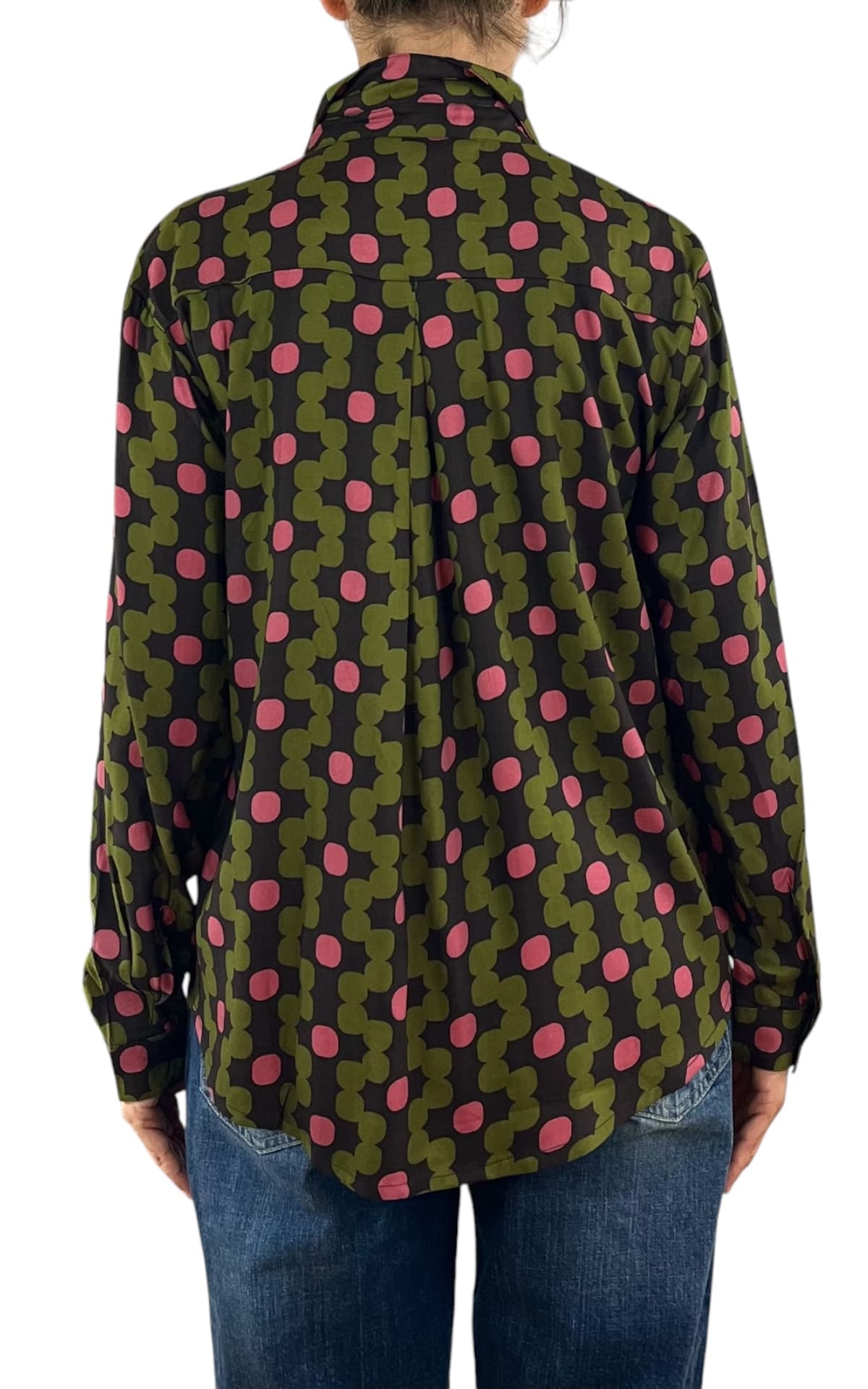 Compañia Fantastica - Camicia geometrica - Verde