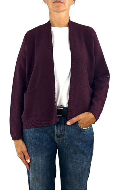 Initial - Cardigan corto - Vino