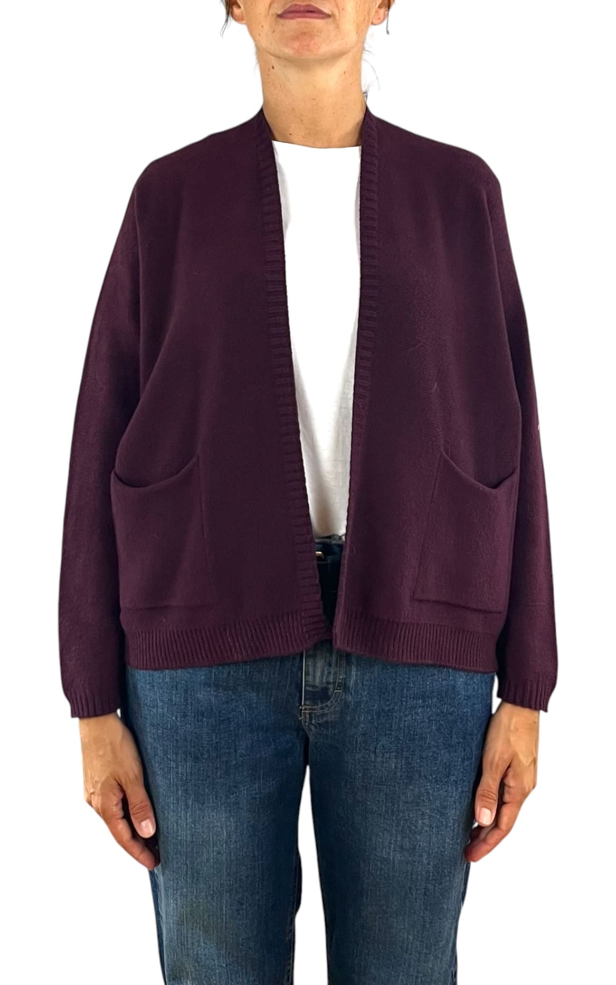 Initial - Cardigan corto - Vino
