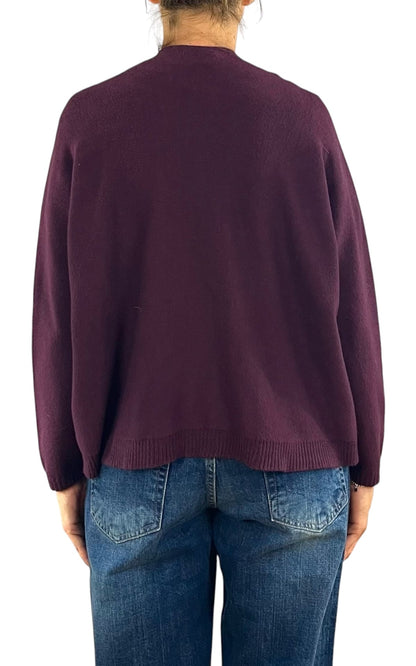 Initial - Cardigan corto - Vino