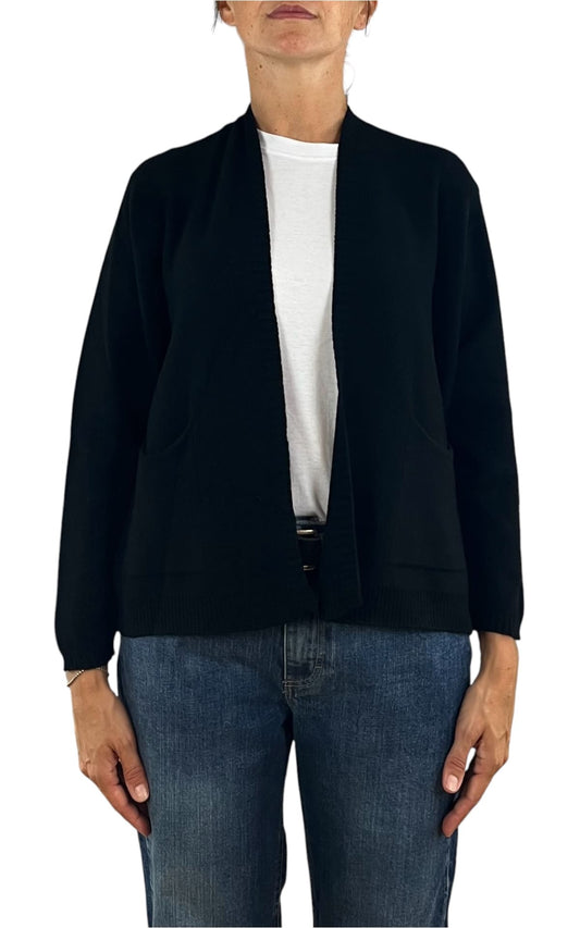 Initial - Cardigan corto - Nero