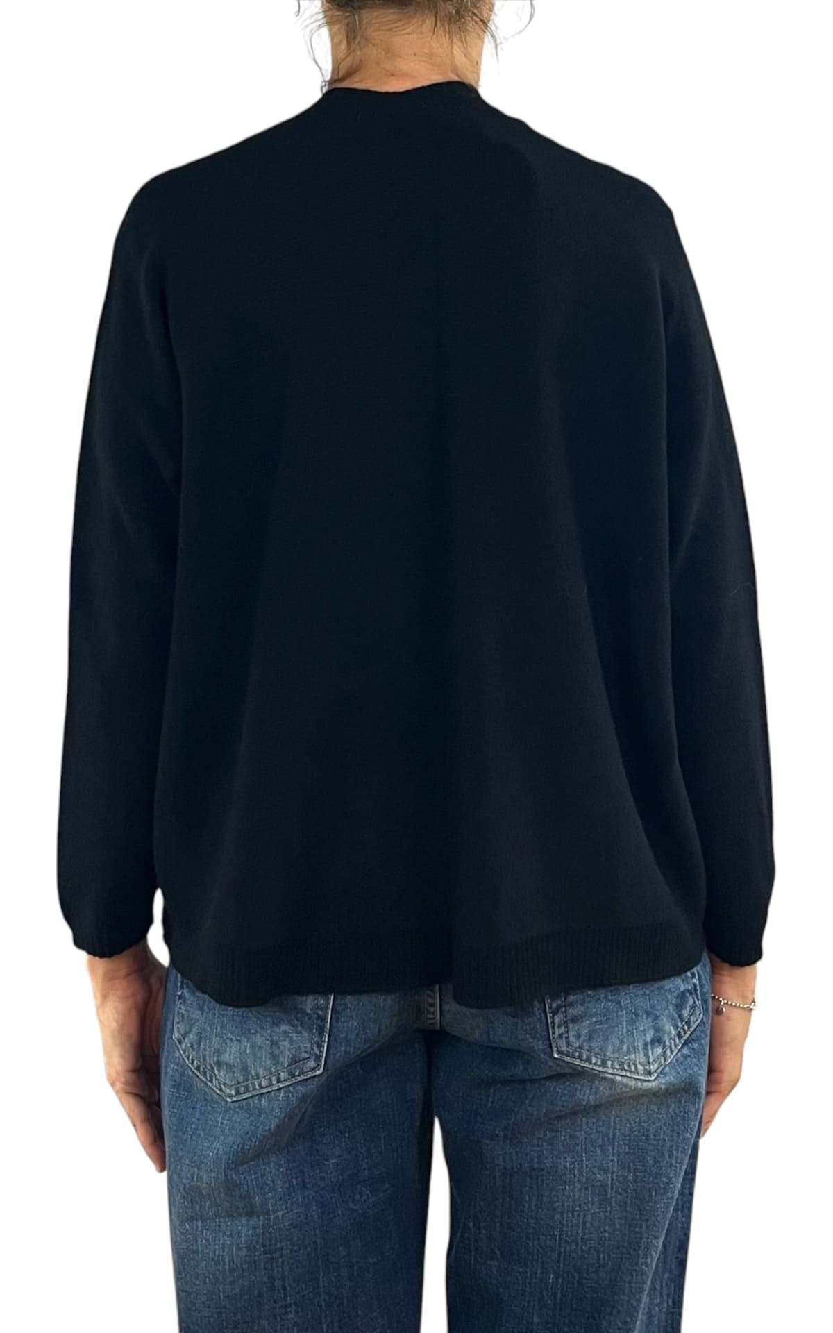 Initial - Cardigan corto - Nero