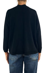 Initial - Cardigan corto - Nero