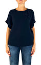 Initial - Gilet fiore - Blu