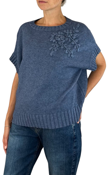Initial - Gilet fiore - Carta da zucchero