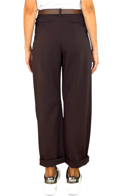 Minth - Pantalone baloon punto milano - Moro