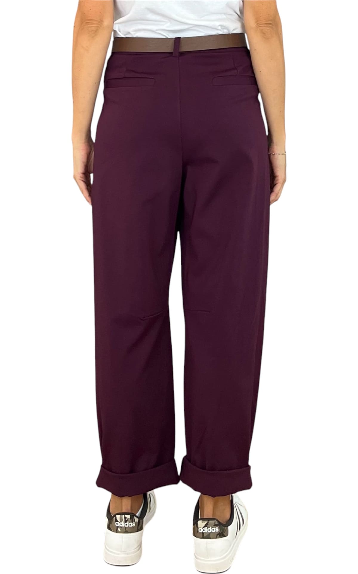 Minth - Pantalone baloon punto milano - Prugna