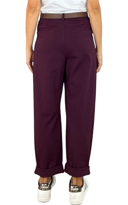 Minth - Pantalone baloon punto milano - Prugna