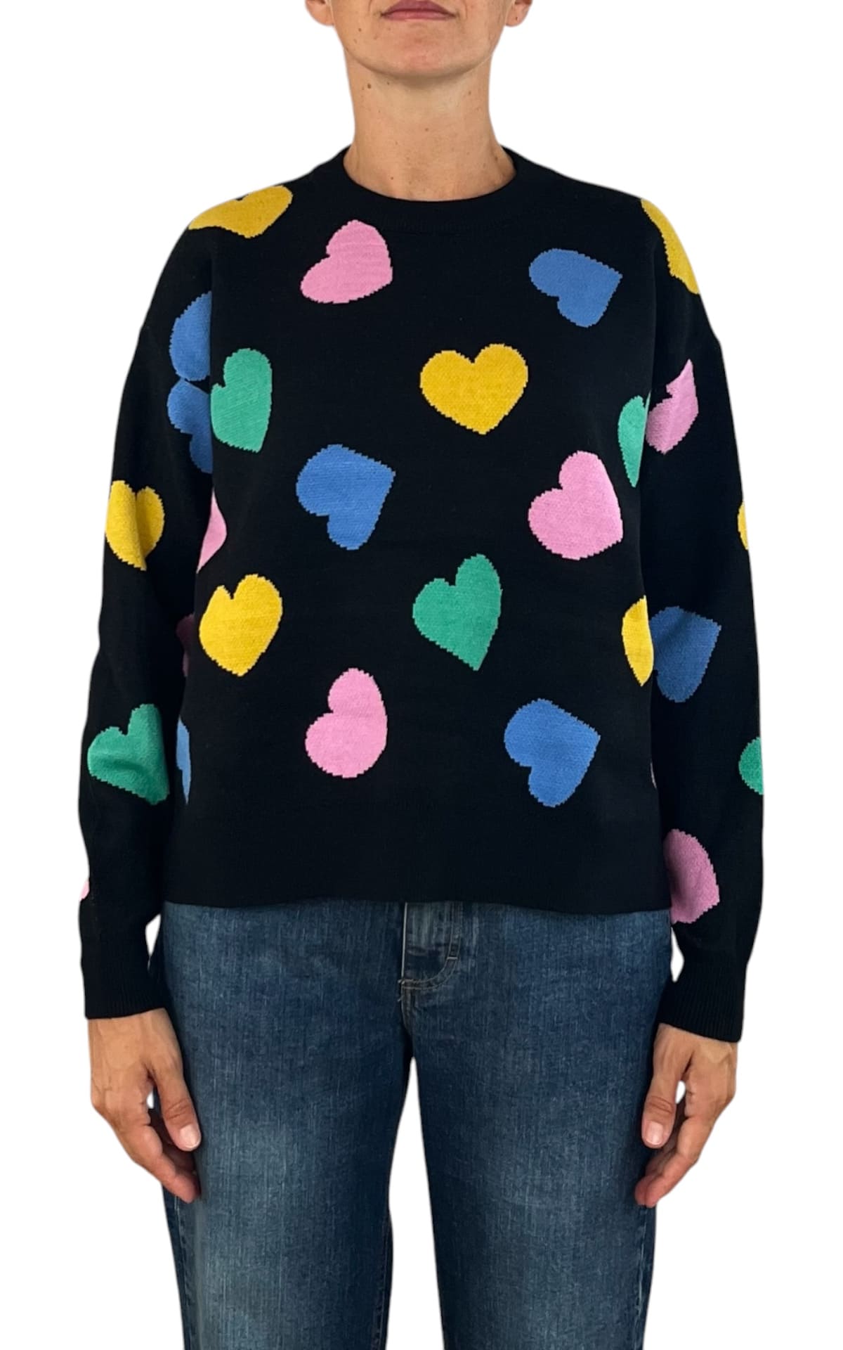 Compañia Fantastica - Maglia cuori - Nero