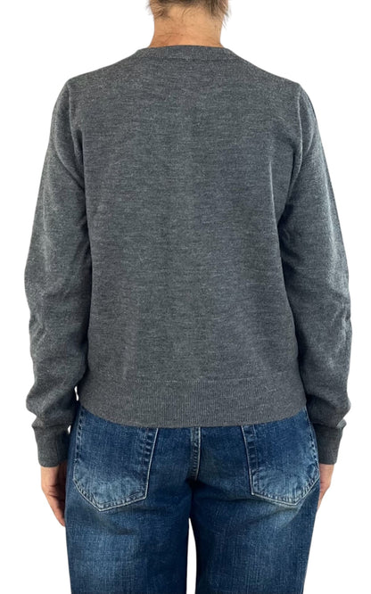 Compañia Fantastica - Cardigan bottone floreale - Grigio