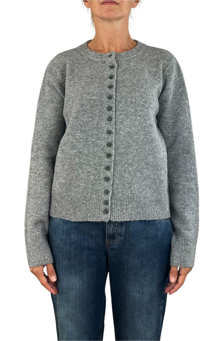 Compañia Fantastica - Cardigan bottoni velluto - Grigio