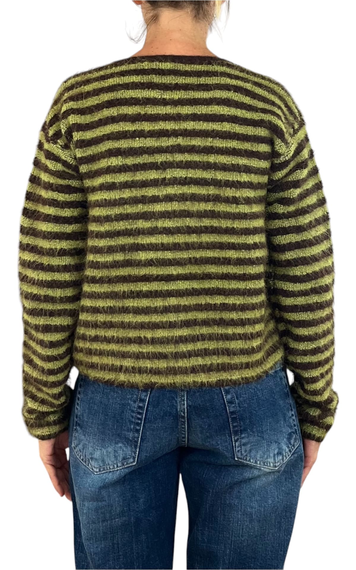 Compañia Fantastica - Cardigan a righe - Moro/Verde
