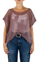 Initial - Gilet traforato - Rosa