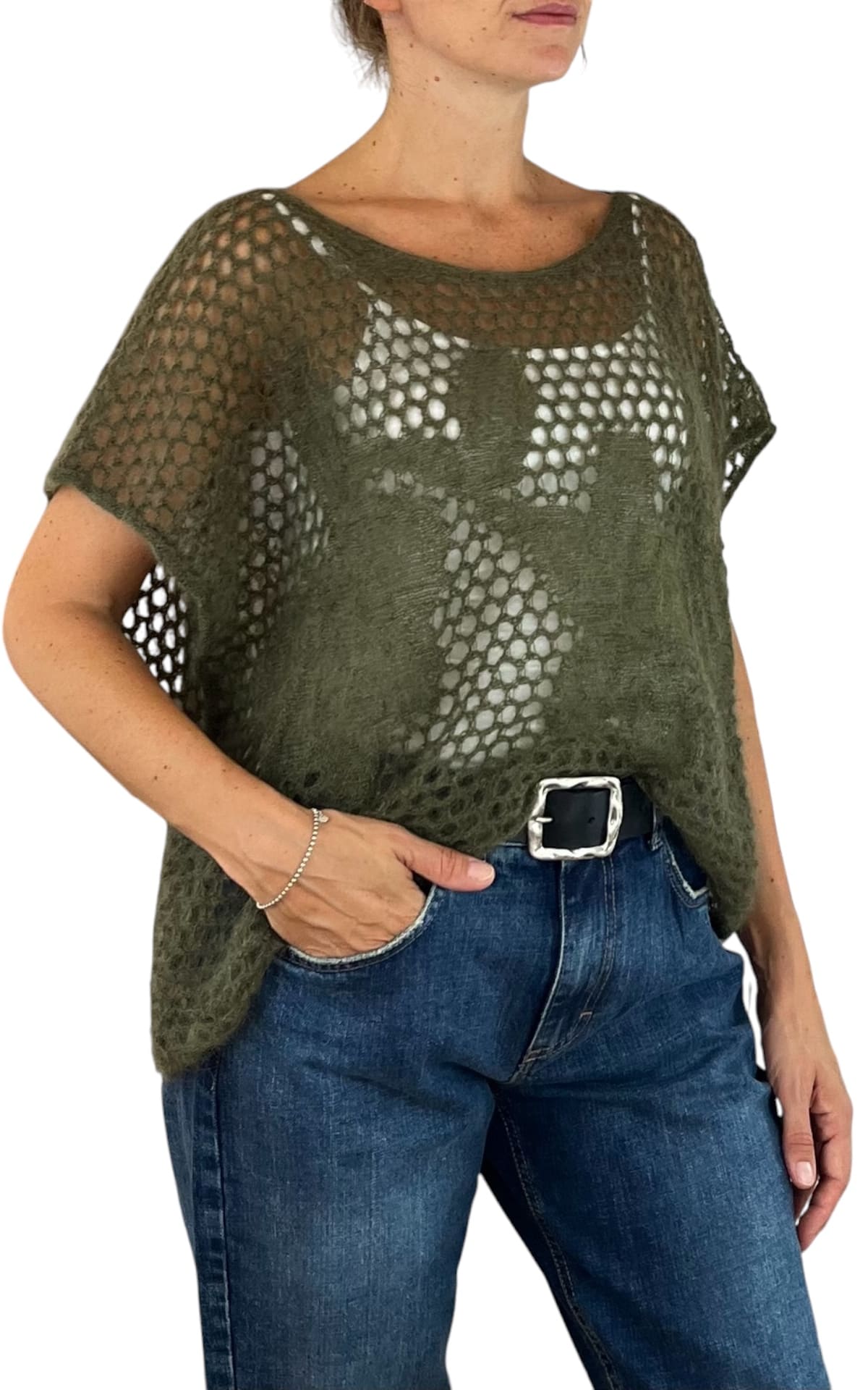 Initial - Gilet traforato - Verde