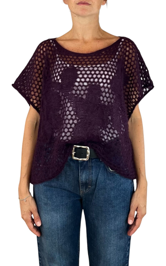 Initial - Gilet traforato - Prugna