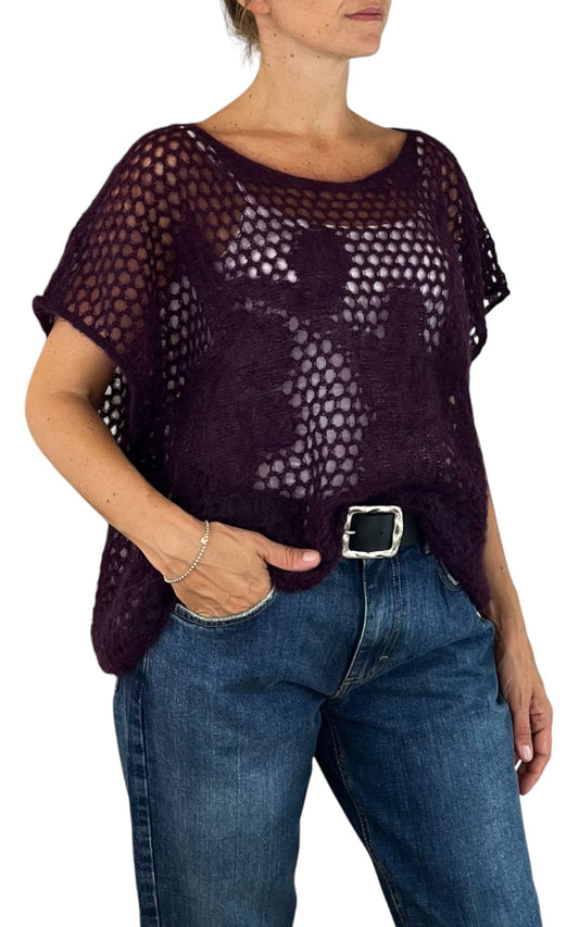 Initial - Gilet traforato - Prugna
