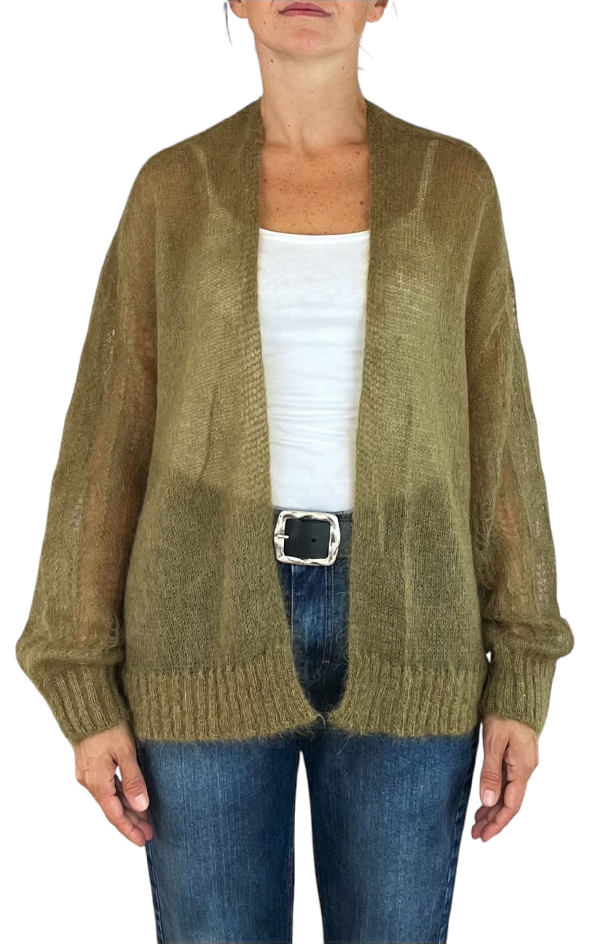 Initial - Cardigan mohair - Olio