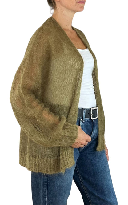 Initial - Cardigan mohair - Olio