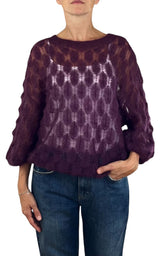 Off-on - Maglia pavone - Melanzana