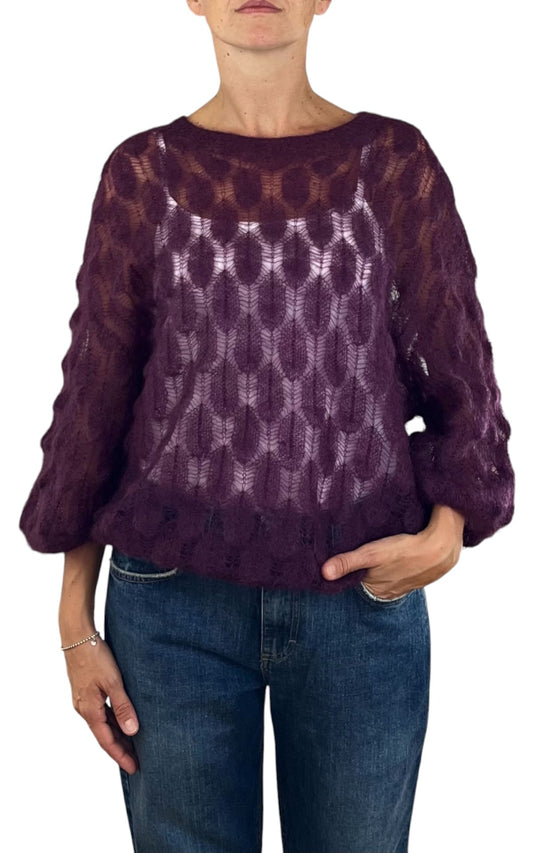 Off-on - Maglia pavone - Melanzana