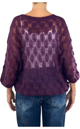 Off-on - Maglia pavone - Melanzana