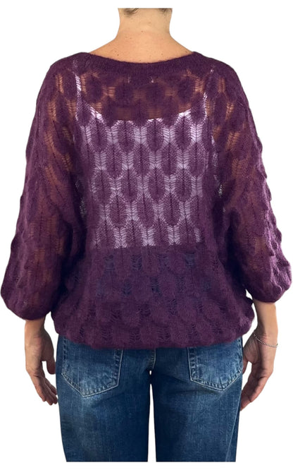 Off-on - Maglia pavone - Melanzana