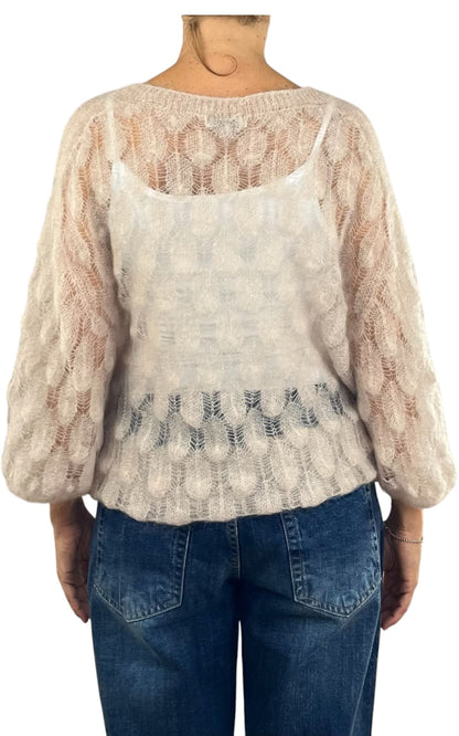 Off-on - Maglia pavone - Burro