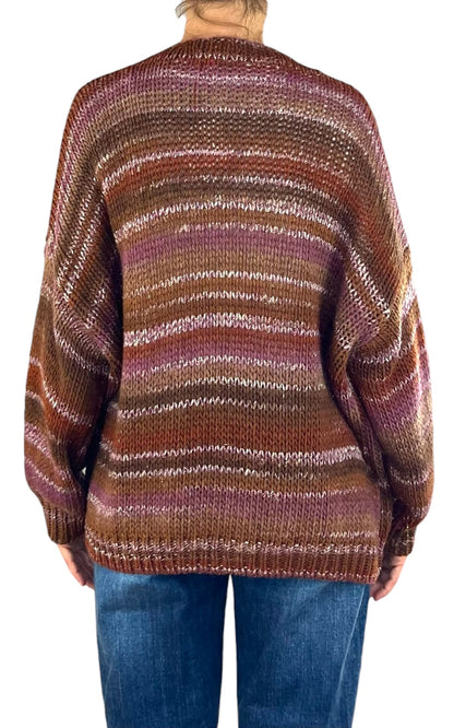 Susan Di - Cardigan sfumato - Magenta