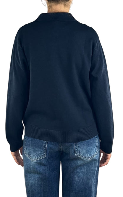 Initial - Polo in maglia - Blu