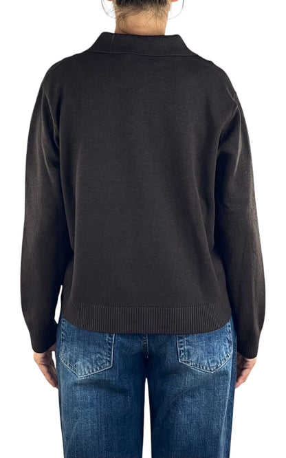 Initial - Polo in maglia - Moro