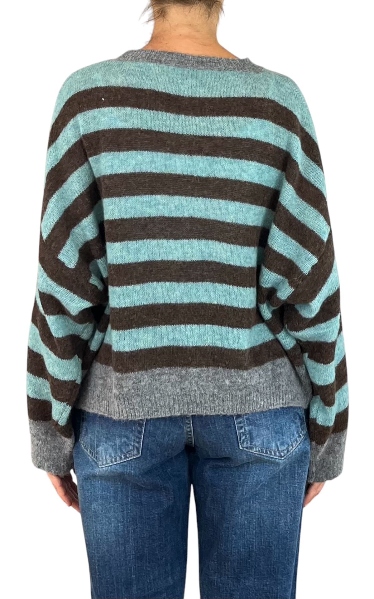 Off-On - Maglia alpaca kimono - Menta