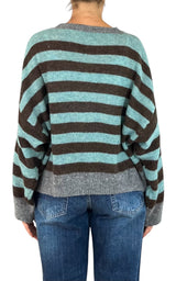 Off-On - Maglia alpaca kimono - Menta