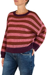 Off-On - Maglia alpaca kimono - Magenta