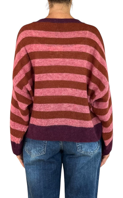 Off-On - Maglia alpaca kimono - Magenta