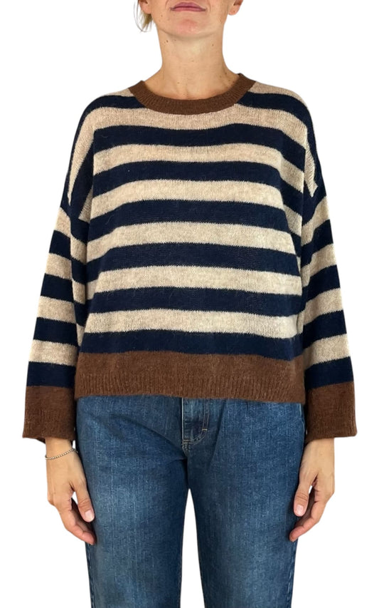 Off-On - Maglia alpaca kimono - Burro