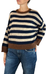 Off-On - Maglia alpaca kimono - Burro