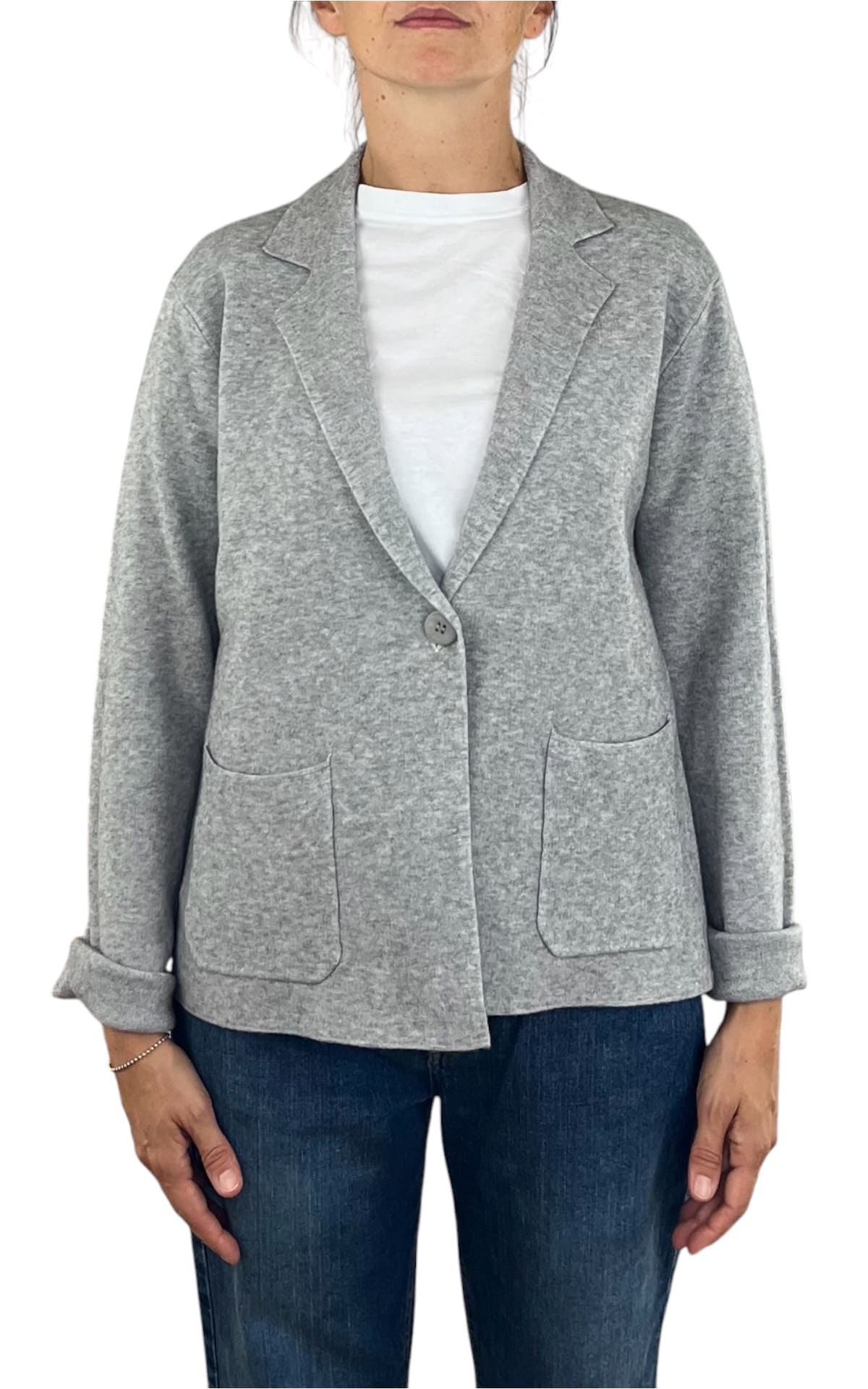 Initial - Giacca in maglia - Grigio
