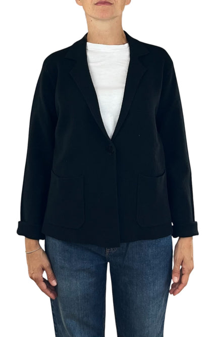 Initial - Giacca in maglia - Nero